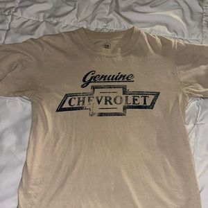 Tan Chevrolet T-shirt. Size small